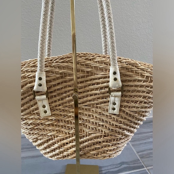 Woven straw tote bag - Picture 6 of 9